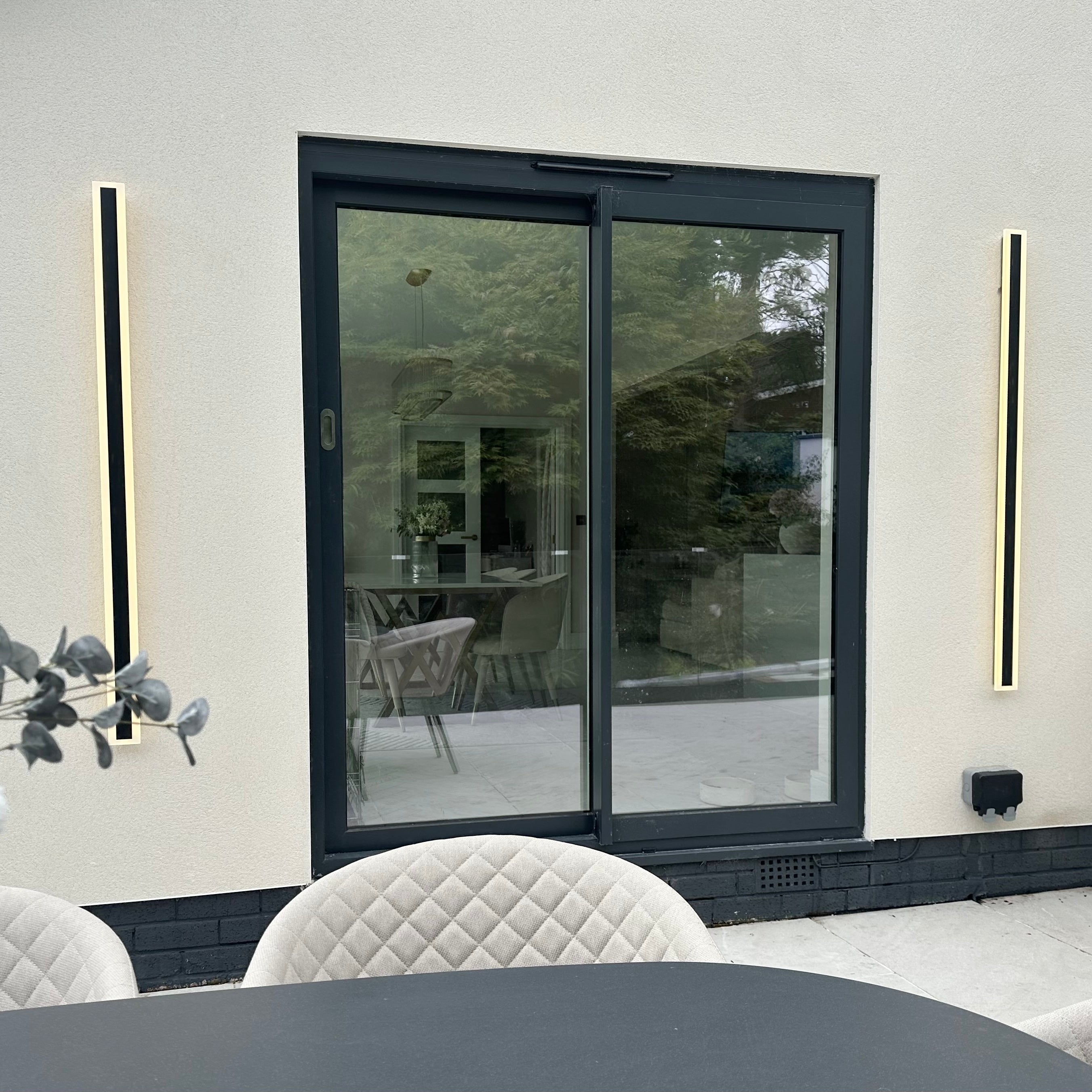 AstraLux Aluminum Long Strip Outdoor LED Wall Light for Exterior