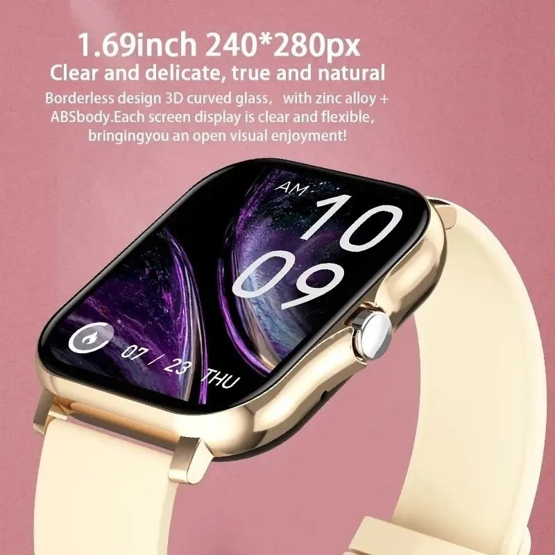 Smartwatch z funkcją rozmów Bluetooth i monitorem aktywności dla mężczyzn i kobiet