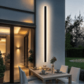 AstraLux Aluminum Long Strip Outdoor LED Wall Light for Exterior