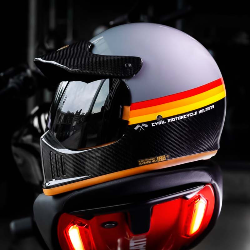 AeroNova Carbon Fiber Pro Full Face Motorcycle Helmet DOT and ECE Approved