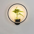 VerdantGlow Planter Wall Light With Glass Plant Cup