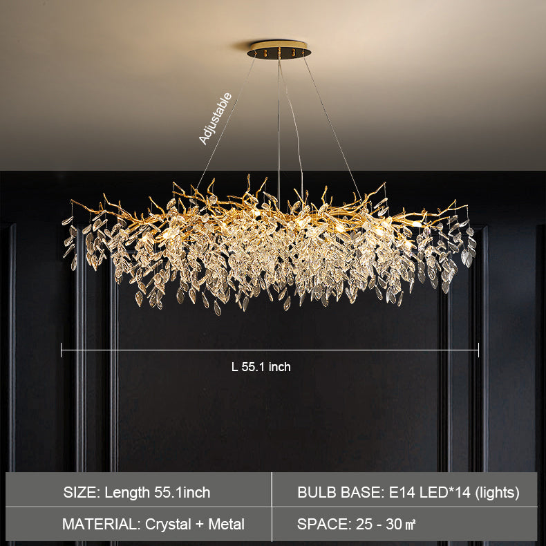 Lampadario a Bracci in Cristallo Stile Francese per Case Moderne