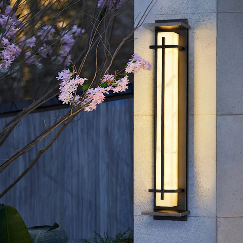 Aurelia Stainless Steel Outdoor Weatherproof LED Wall Light for Patio and Garden