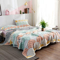 Scallop Pattern Cotton Blanket for Soft Breathable Comfort