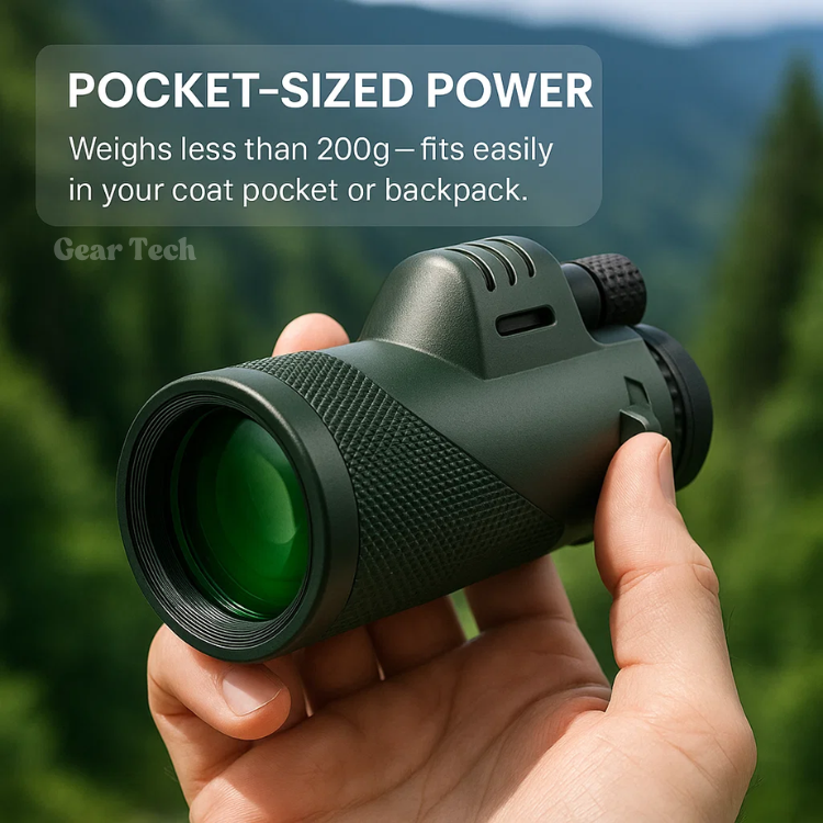 TrailPeak 600x Ultra Zoom monokulár s HD čočkou pro turistiku
