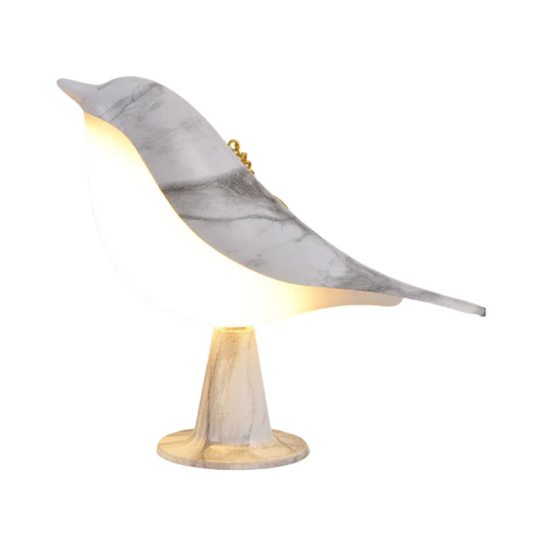 FeatherGlow Vogel LED Nachtlicht Kabellos mit Gemütlichem Lichtschein