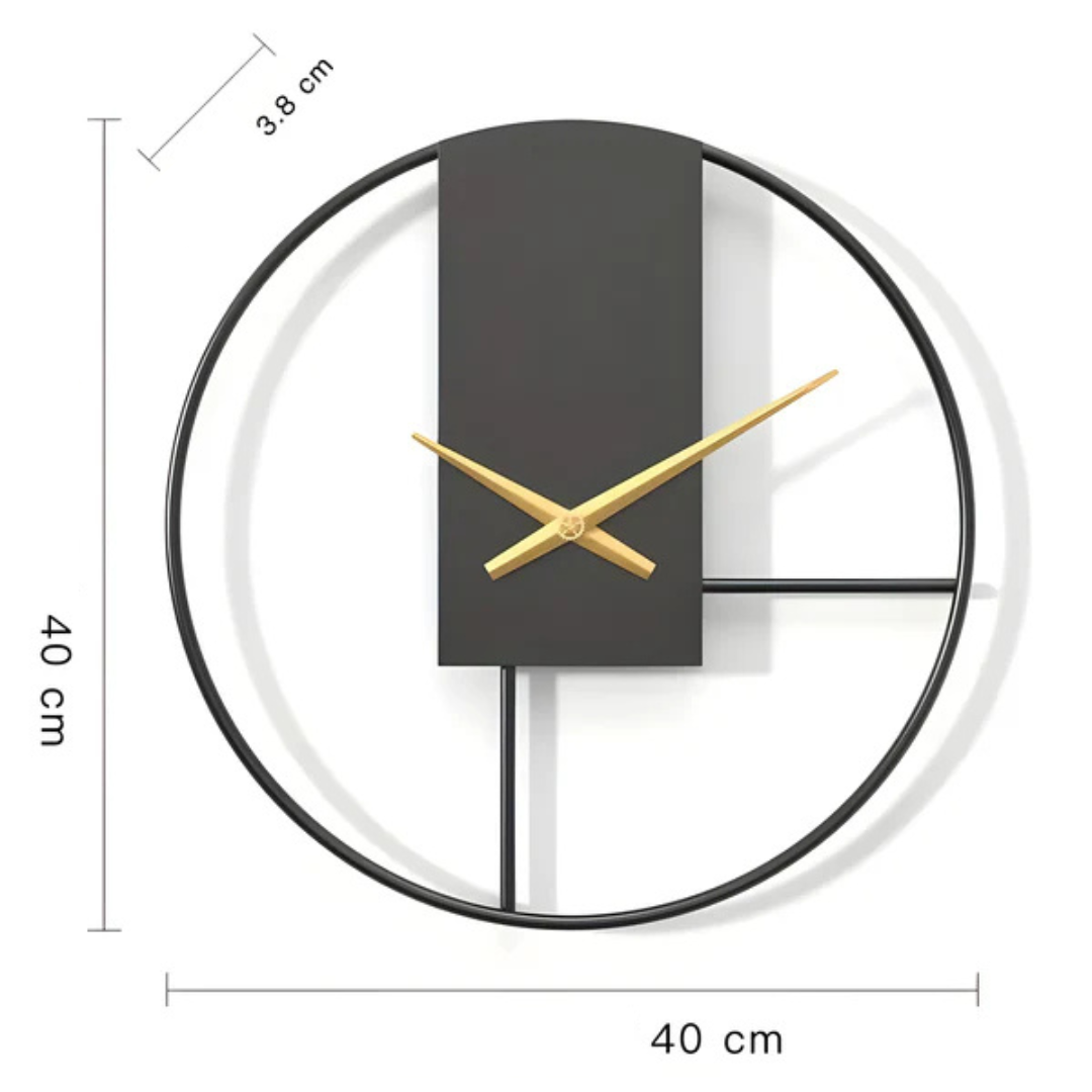 Aurelia Große Stille Minimalistische Wanduhr für Wohnzimmer