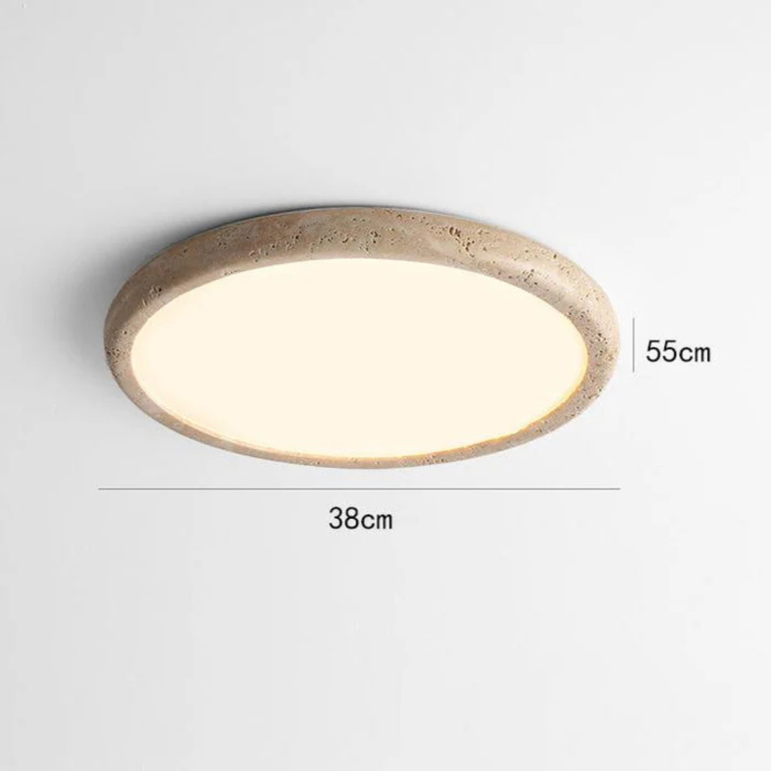 TerraStone Natural Stone LED Ceiling Light for Living Room