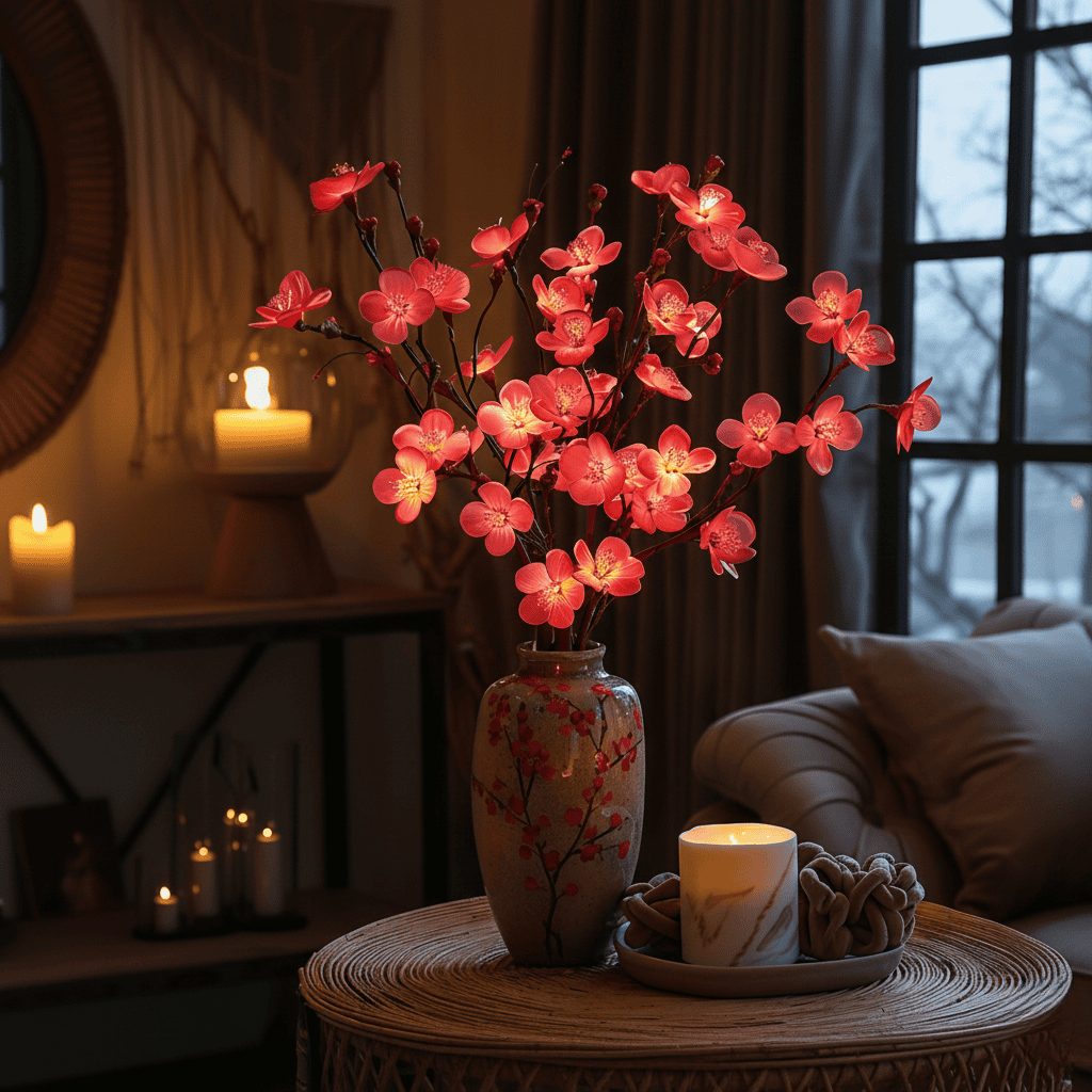 LumaTwig 70cm LED Taklamp Met Natuurlijke Bosachtige Esthetiek