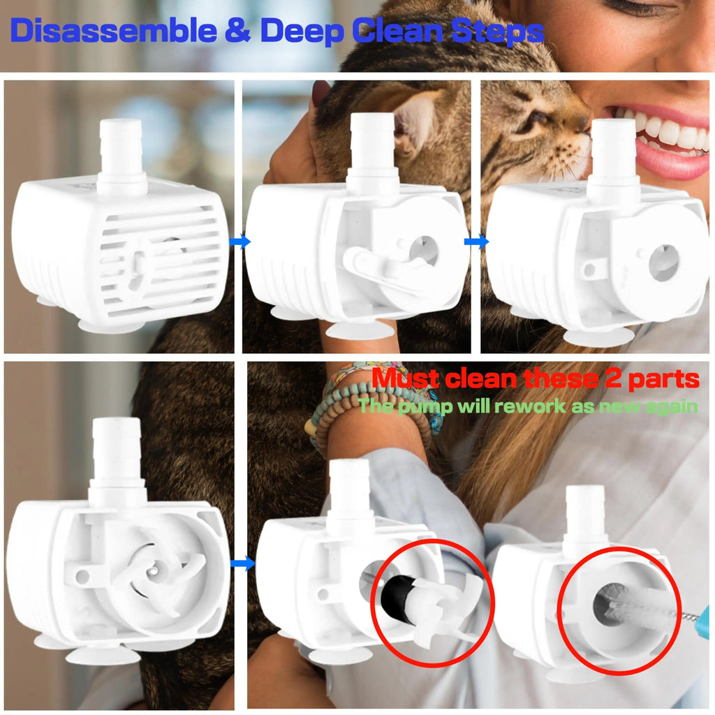 Cat Water Fountain Made Of Stainless Steel With Continuous Fresh Water Flow