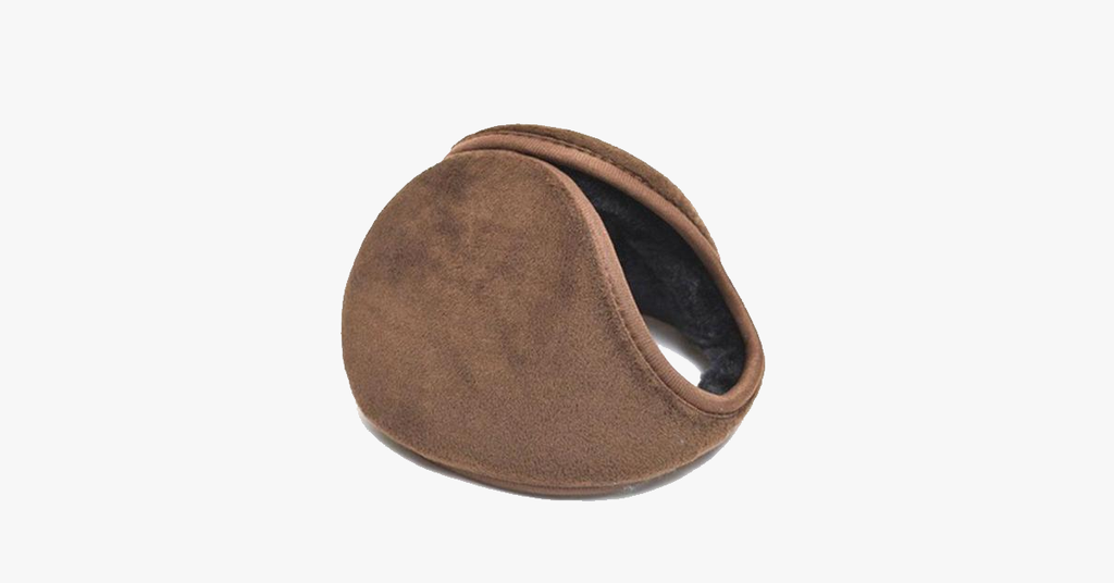 Fleece Winter Ear Warmers For 34 Cm Head Circumference In Black Gray Coffee