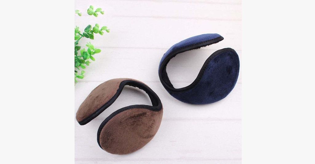 Fleece Winter Ear Warmers For 34 Cm Head Circumference In Black Gray Coffee