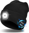 Beanie Hat With Light and Wireless Headphones, Bluetooth 5.0