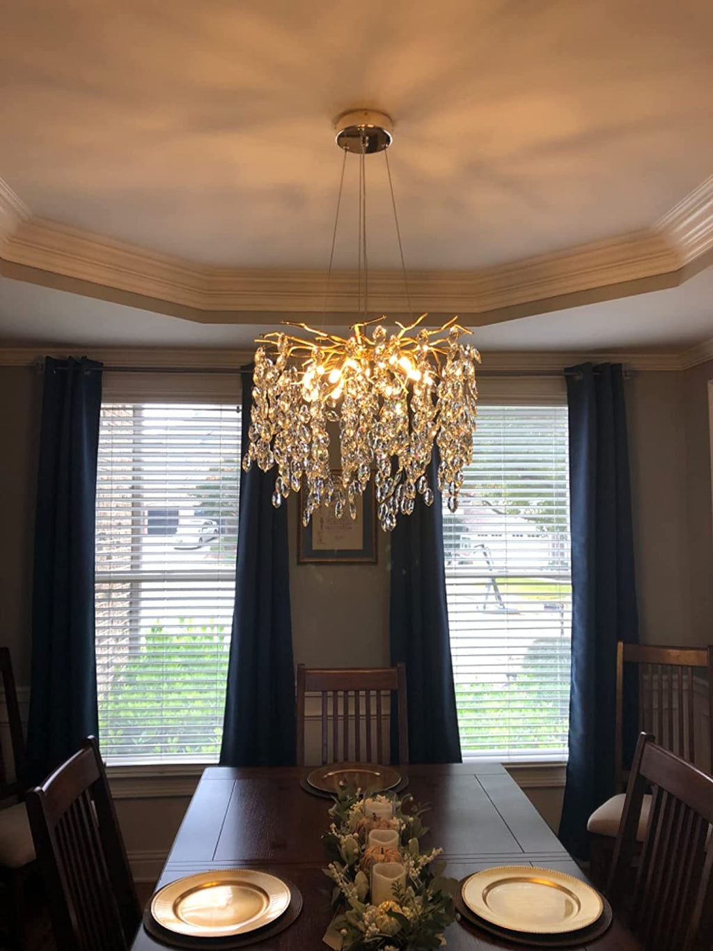 Lampadario a Bracci in Cristallo Stile Francese per Case Moderne