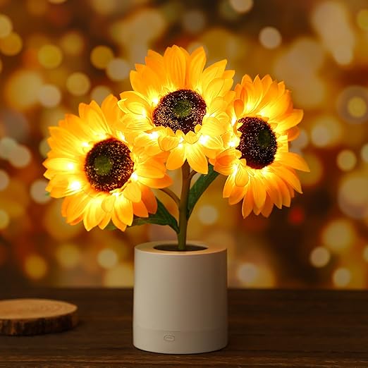 SolFlora Bloom Light Jasna Lampa LED inspirowana słonecznikiem
