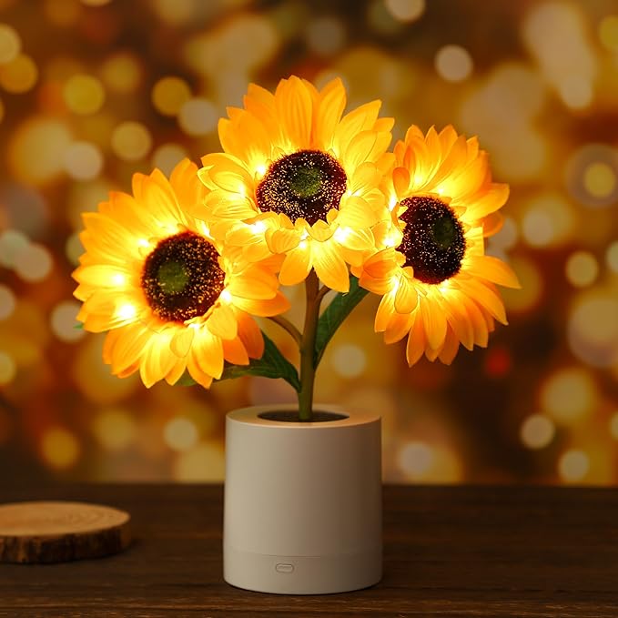 SolFlora Bloom Light Jasna Lampa LED inspirowana słonecznikiem