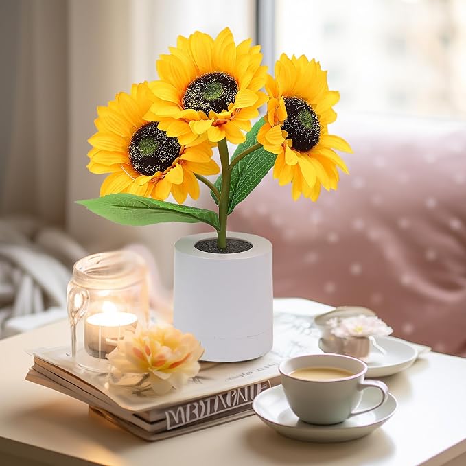 SolFlora Bloom Light Jasna Lampa LED inspirowana słonecznikiem