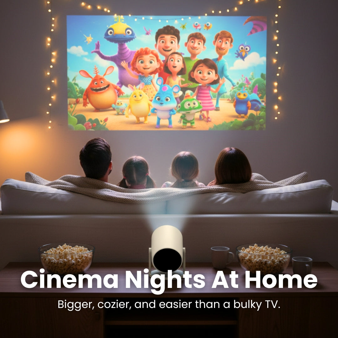 NovaBeam Portable Projector With Adjustable Stand And Built-In Speaker