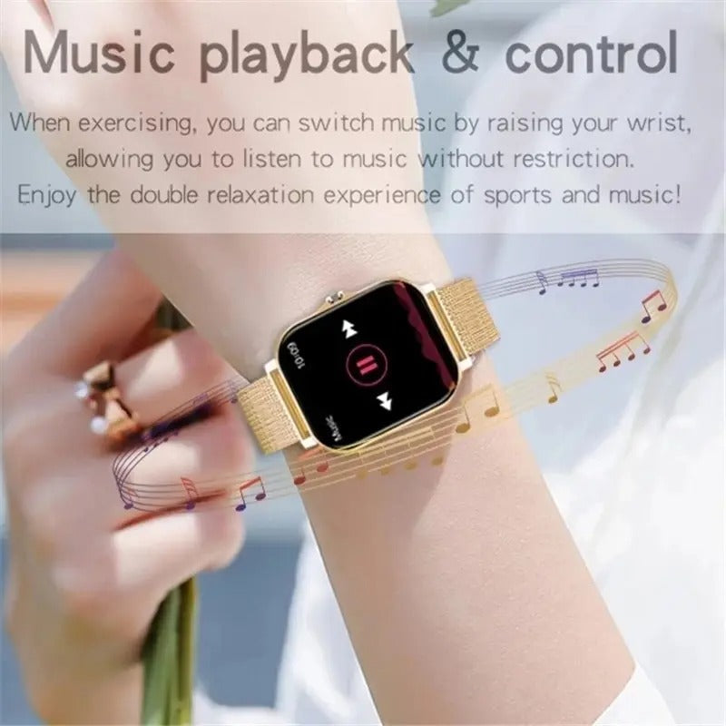 Smartwatch z funkcją rozmów Bluetooth i monitorem aktywności dla mężczyzn i kobiet