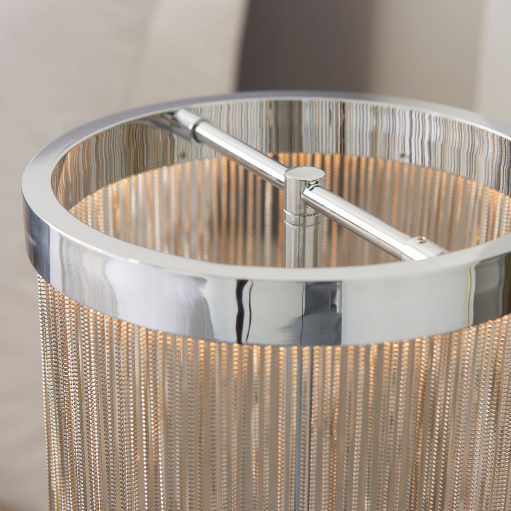 Lyra Cascade LED Table Lamp With Diffused Glow And Chains