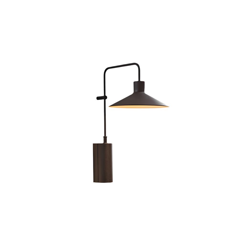 NexaLume Outdoor Cone Wall Light Matte Black IP65 Rated