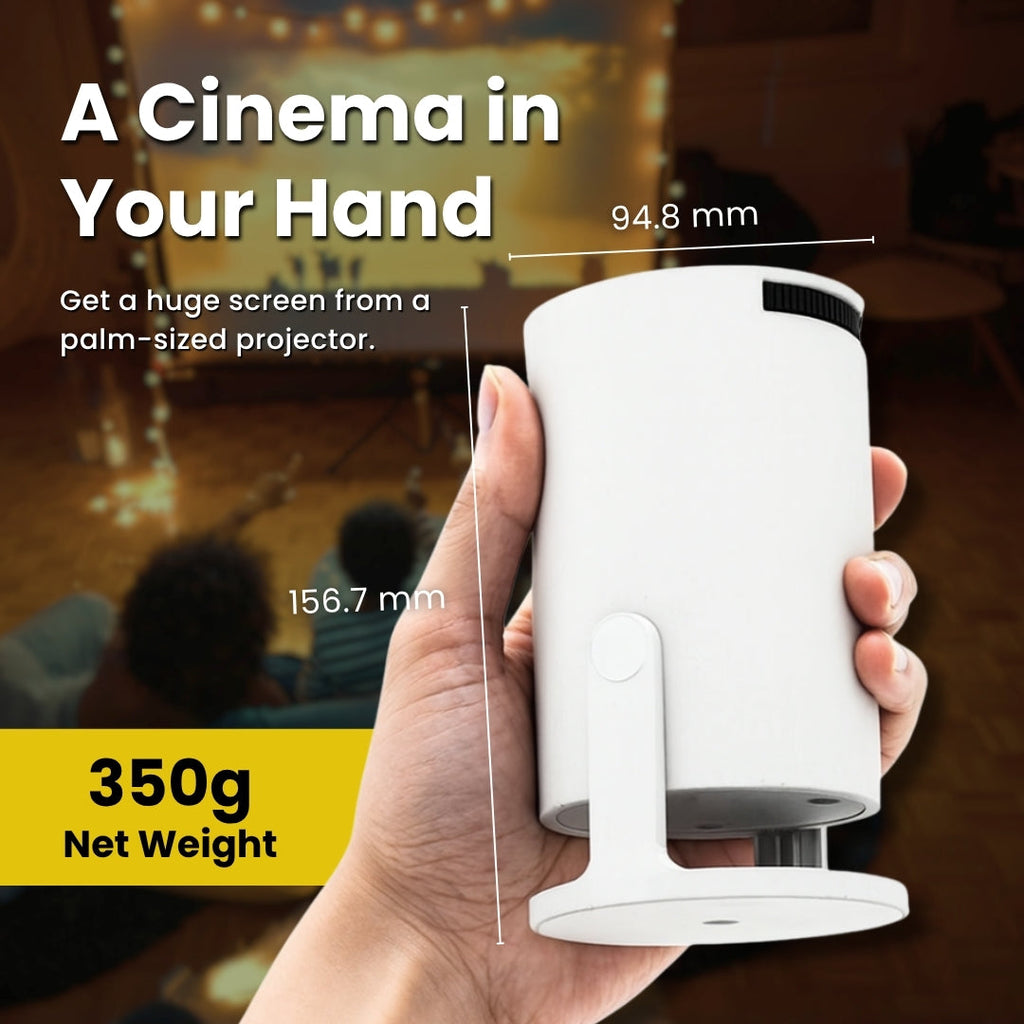 NovaBeam Portable Projector With Adjustable Stand And Built-In Speaker