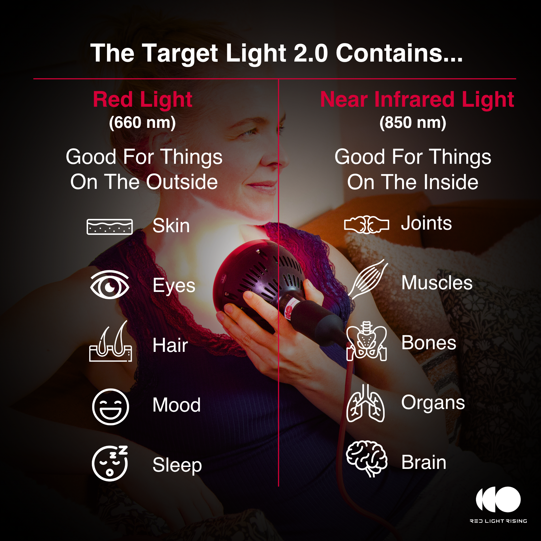 Compact Handheld Red Light Therapy Device For Home Use