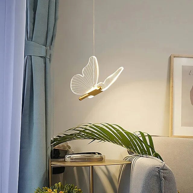 LED motýlí nástěnné světlo s jednoduchou instalací a přiloženým montážním materiálem