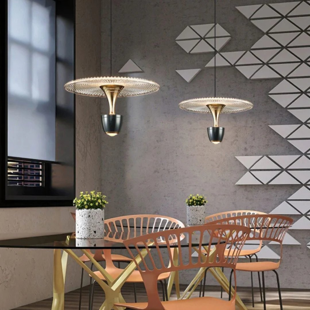 NyraLume moderní LED závěsné svítidlo na jídelní stůl pro atmosféru