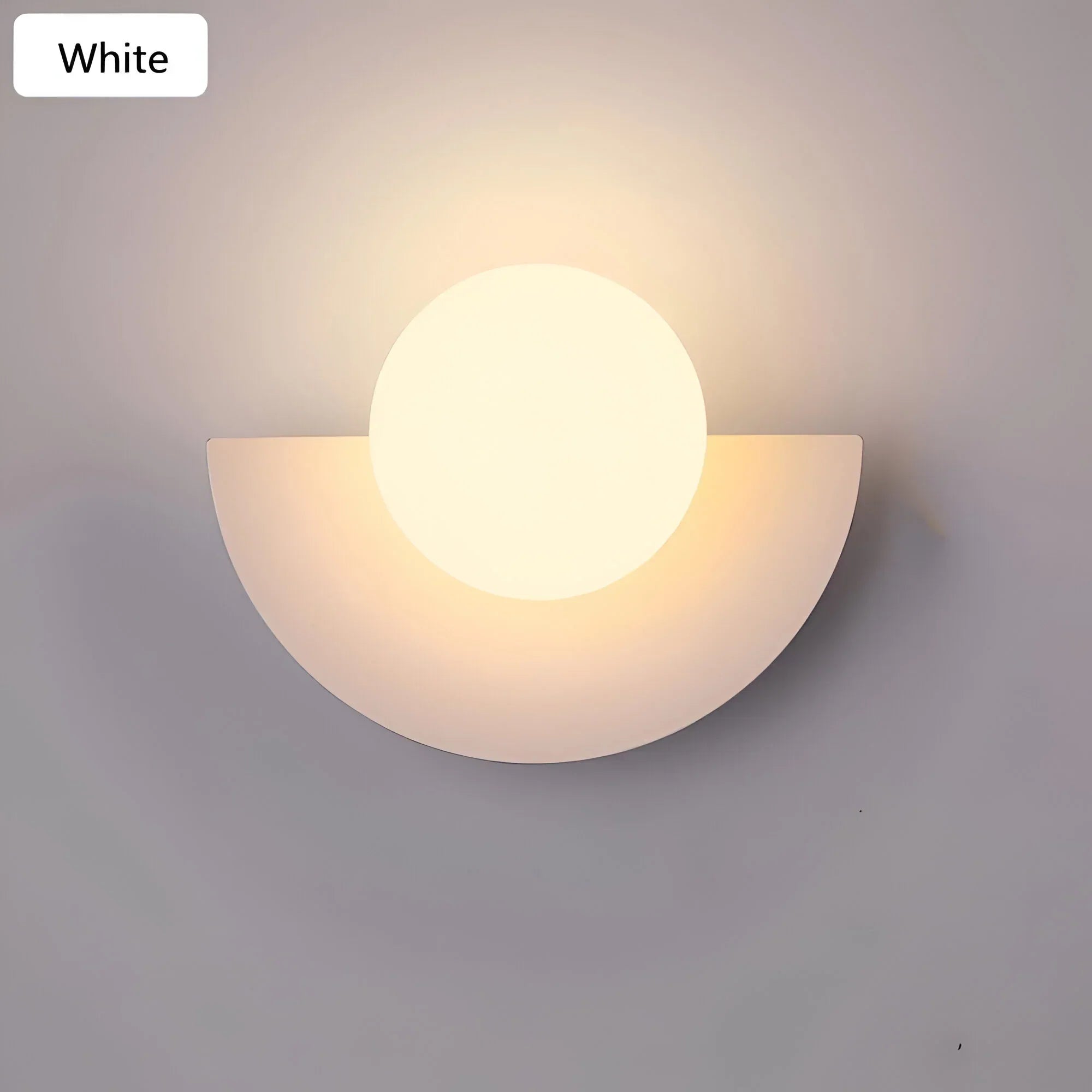 NovaGlow Nowoczesna Półokrągła Lampa Ścienna Do Nowoczesnych Wnętrz