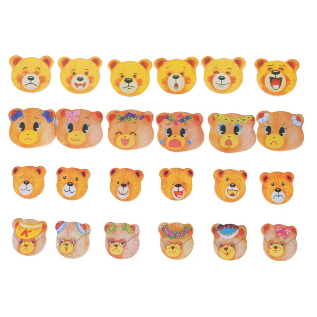 Puzzle din lemn Boris și prietenii - 100 de costume pentru joacă de-a dress-up