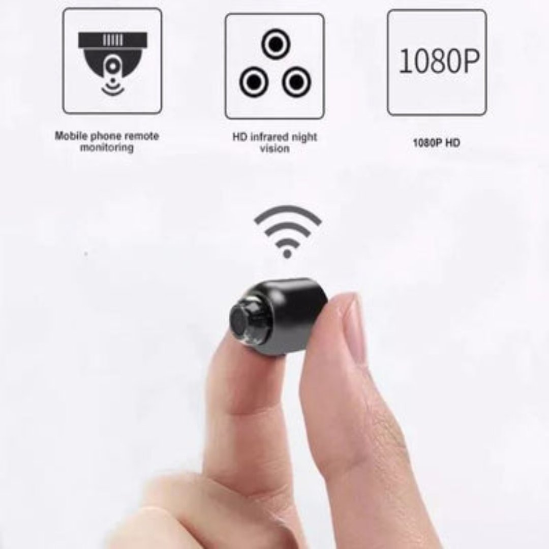 AeroGuard Mini Wireless Hidden Camera With Audio For Nanny Monitoring
