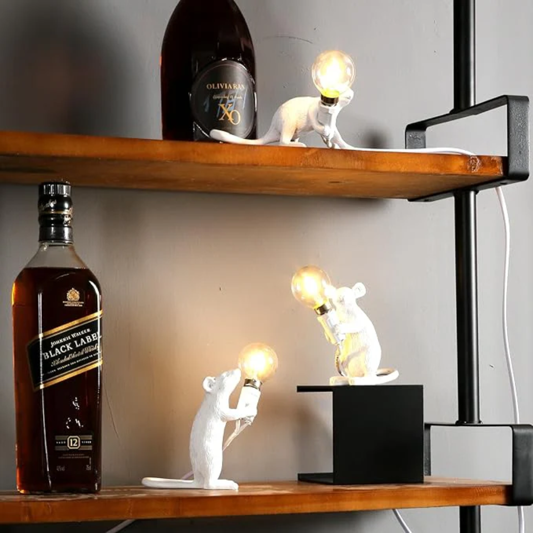 MiraMouse Resin LED Desk Lamp and Night Light