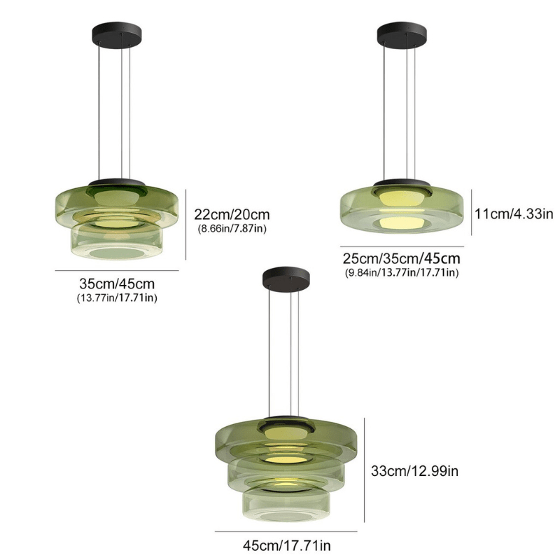 Nordisk glasspendel for moderne stuer og kafeer