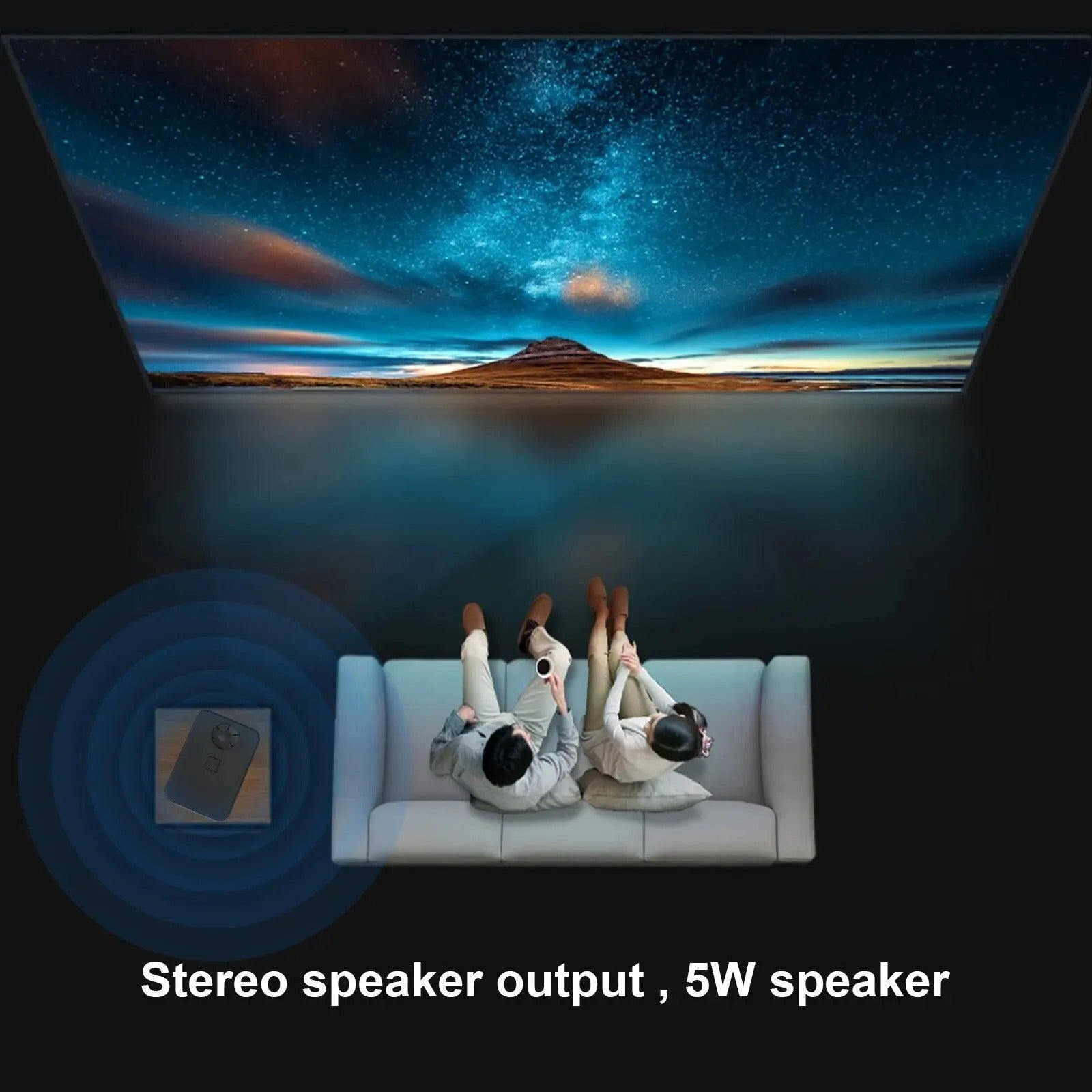 Přenosný 4K WiFi projektor s Androidem pro cestování a zábavu na cestách
