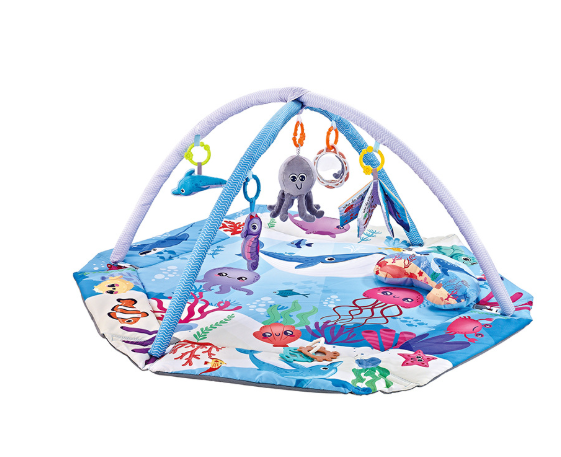 8-in-1 Baby Activity Play Mat and Sensory Development Center