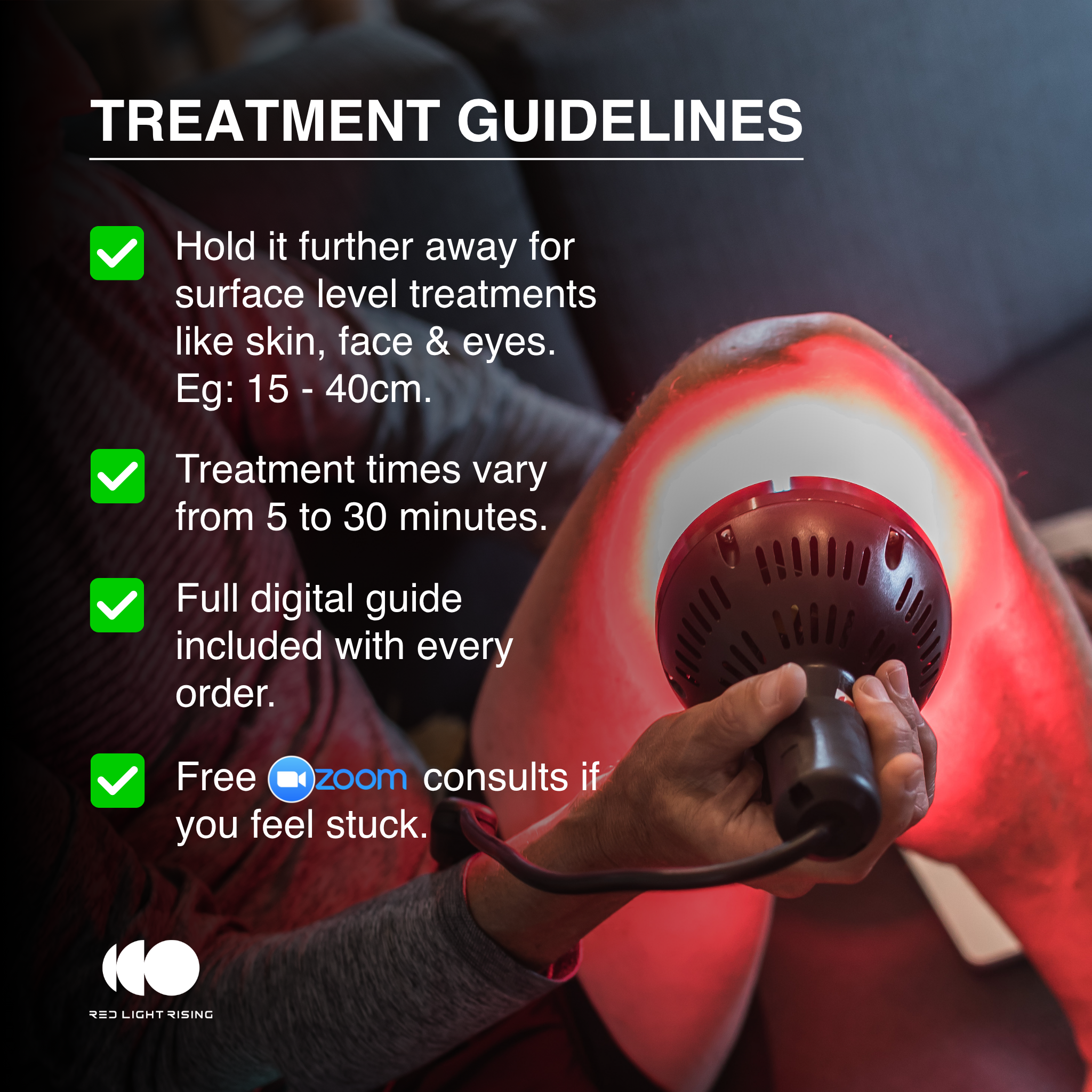 Compact Handheld Red Light Therapy Device For Home Use