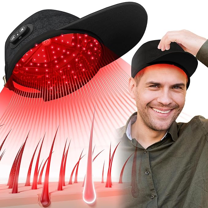 Bezdrátová laserová čepice na růst vlasů pro domácí použití