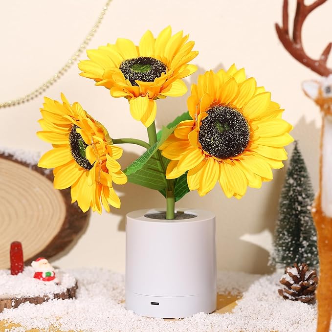 SolFlora Bloom Light Jasna Lampa LED inspirowana słonecznikiem