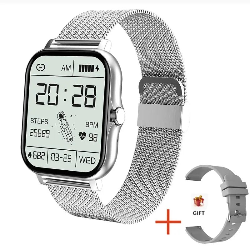 Smartwatch z funkcją rozmów Bluetooth i monitorem aktywności dla mężczyzn i kobiet