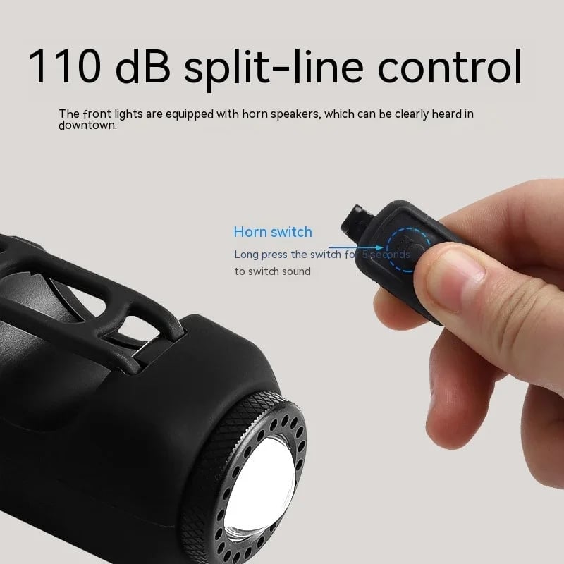 چراغ دوچرخه شارژی USB PulseBike با بوق یکپارچه