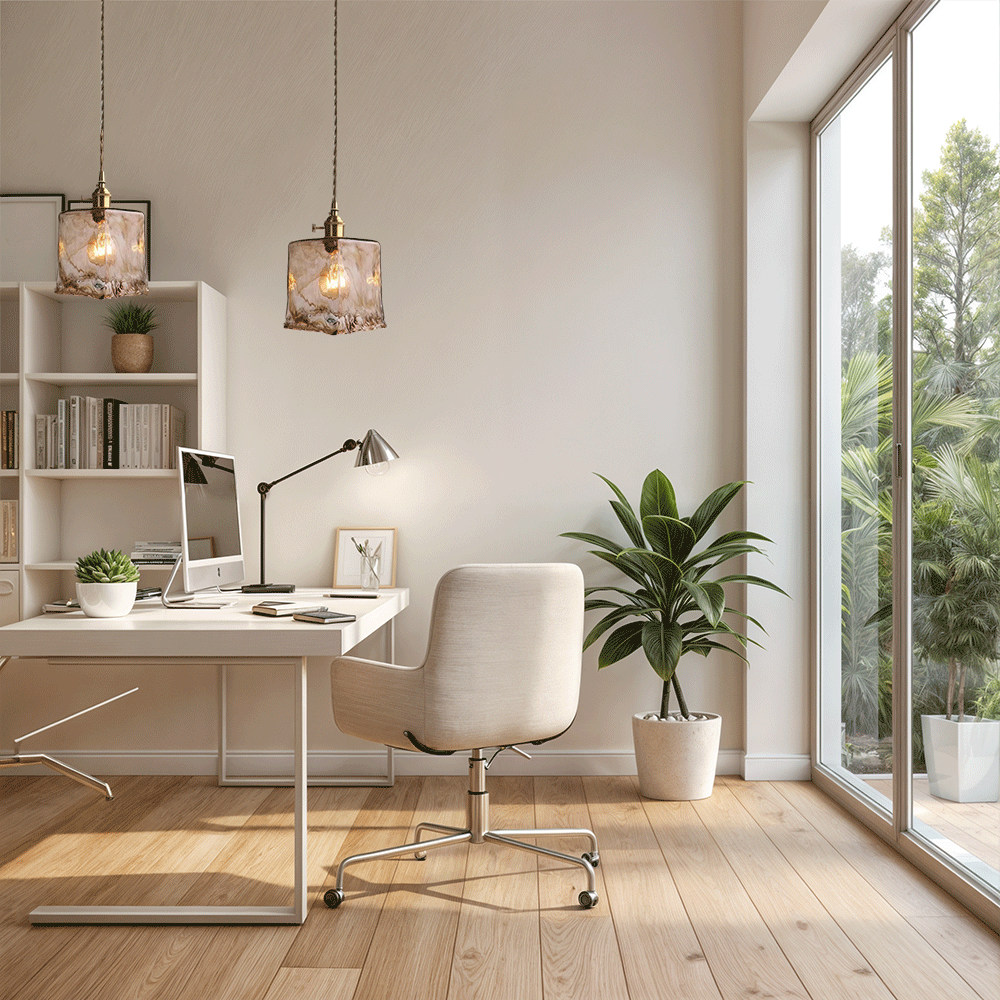 AstraGlow Moderní skleněné stropní svítidlo do kuchyně a koupelny