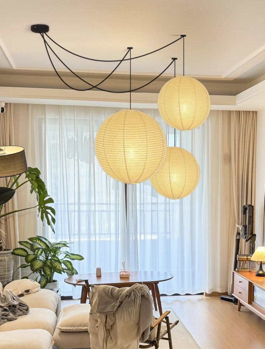 Astra Parisian Paper Balloon Pendant Lights With Cozy Glow
