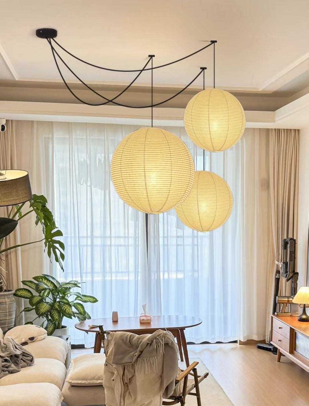 Astra Parisian Paper Balloon Pendant Lights With Cozy Glow