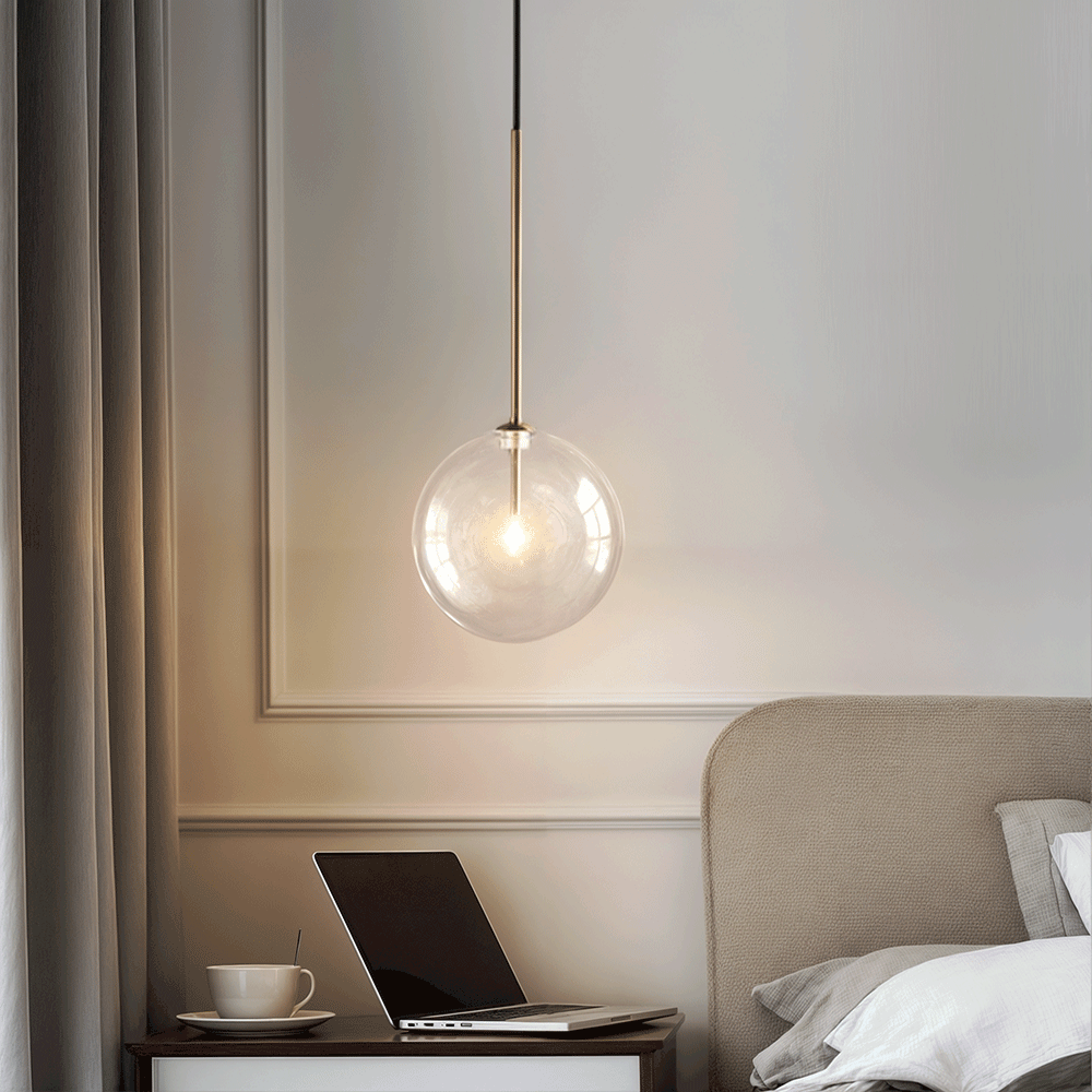 Arden Nordic Glas-Kugel-Pendelleuchten von Linvale Studio