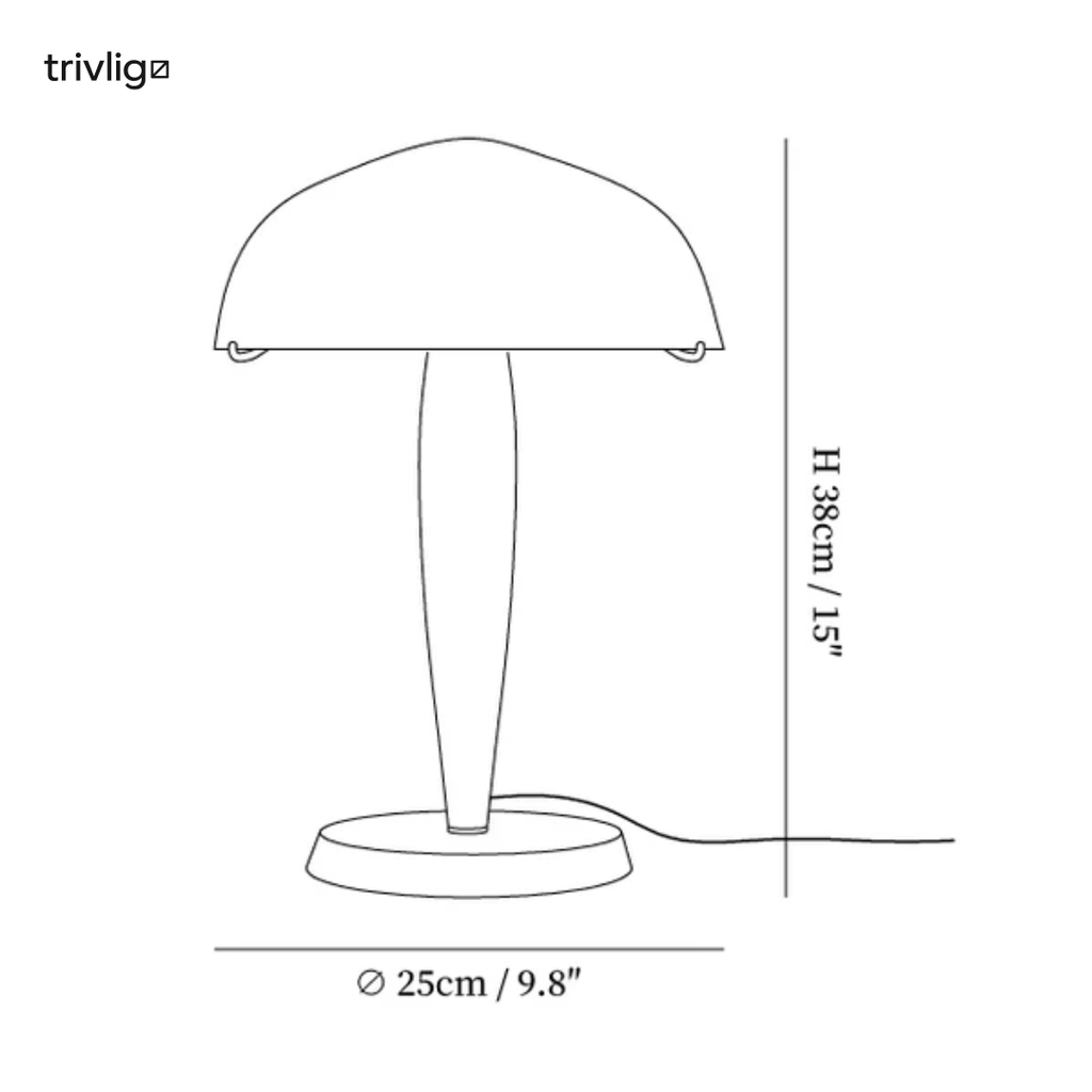 NovaNook Vintage Table Lamp For Warm Ambient Bedside Lighting