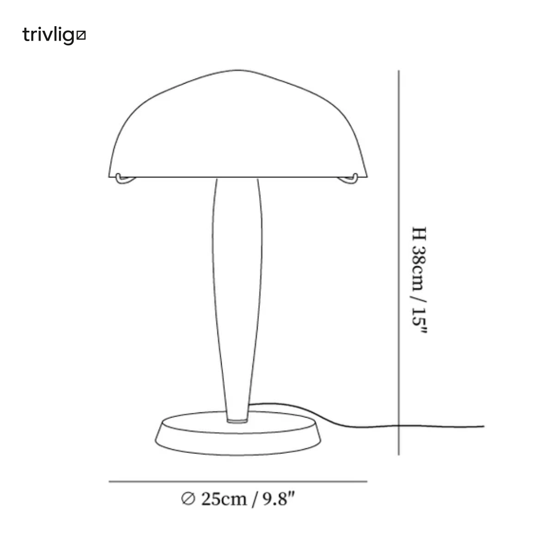 NovaNook Vintage Table Lamp For Warm Ambient Bedside Lighting