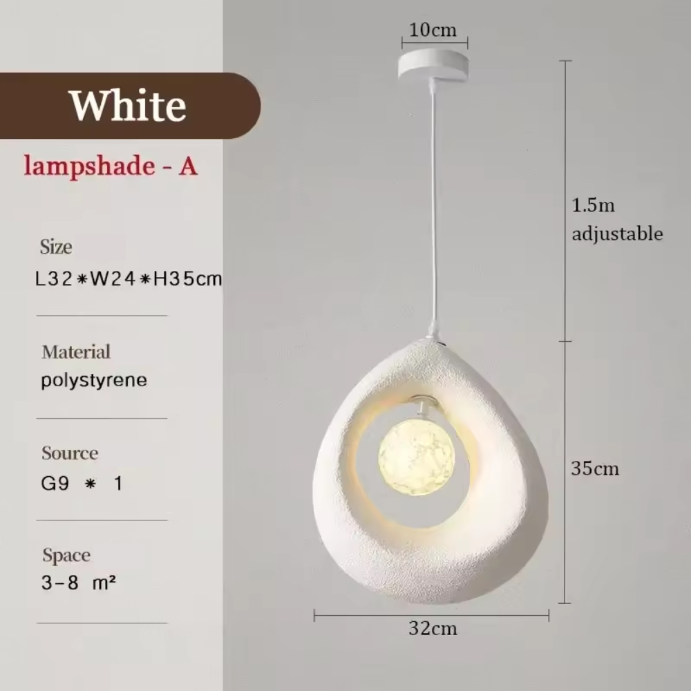چراغ آویز کایرو به سبک مینیمالیستی وابی سابی ژاپنی