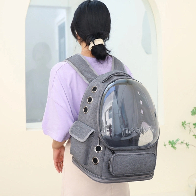 AeroPaw Breathable Transparent Pet Carrier Backpack For Cats And Small Dogs