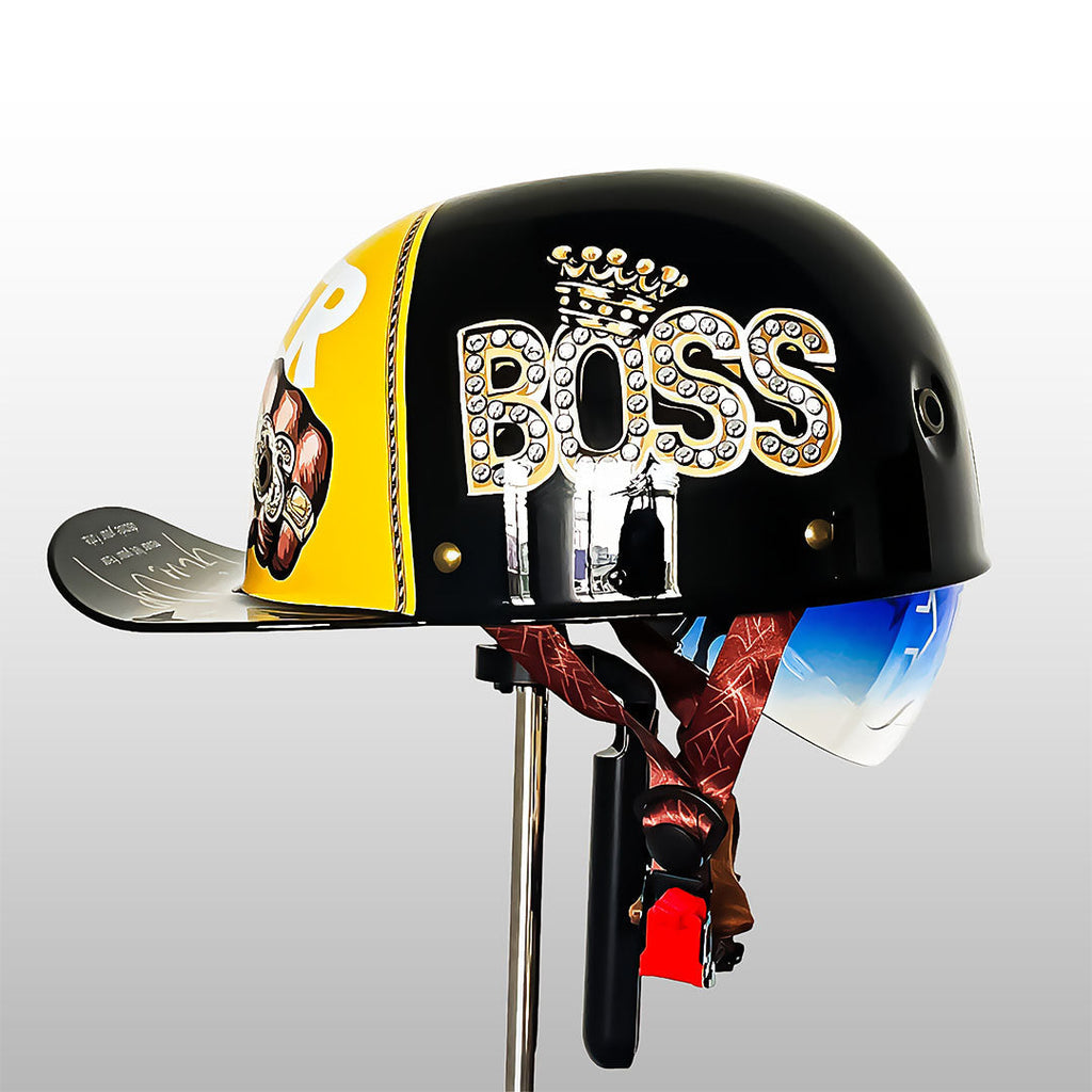 AstraCap Pro Baseball-Style Motorcycle Helmet DOT And ECE Certified